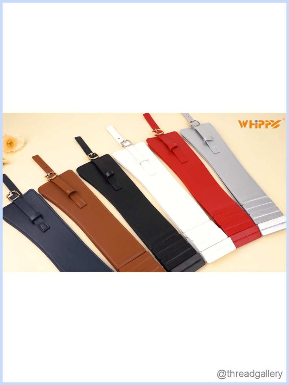 Wide Elastic Waist Belt Leather Stretch Belt for Dresses - Picture 5 of 5